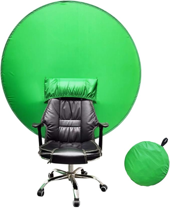 Chair Green Screen Background, Pop Up Greenscreen Backdrop, Portable