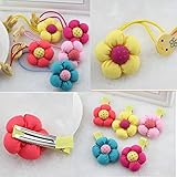 Cuhair(tm) Wholesale or Retail 2015 10pcs (5pcs Hair Clip 5pcs Hair Rubber) Design Baby Hair Care Girl Elastic Hair Rope Elastic Ties Plastic Hair Rubber Hair Headband Ponytail Holders Hair Tie Assorted Hair Accessories Hairpin