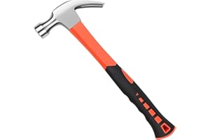 Framing Hammer Claw Hammer Camping Hammers Long Handle Electricians Sheep Horn Hammer Straight Claw Hammer with Comfortable G