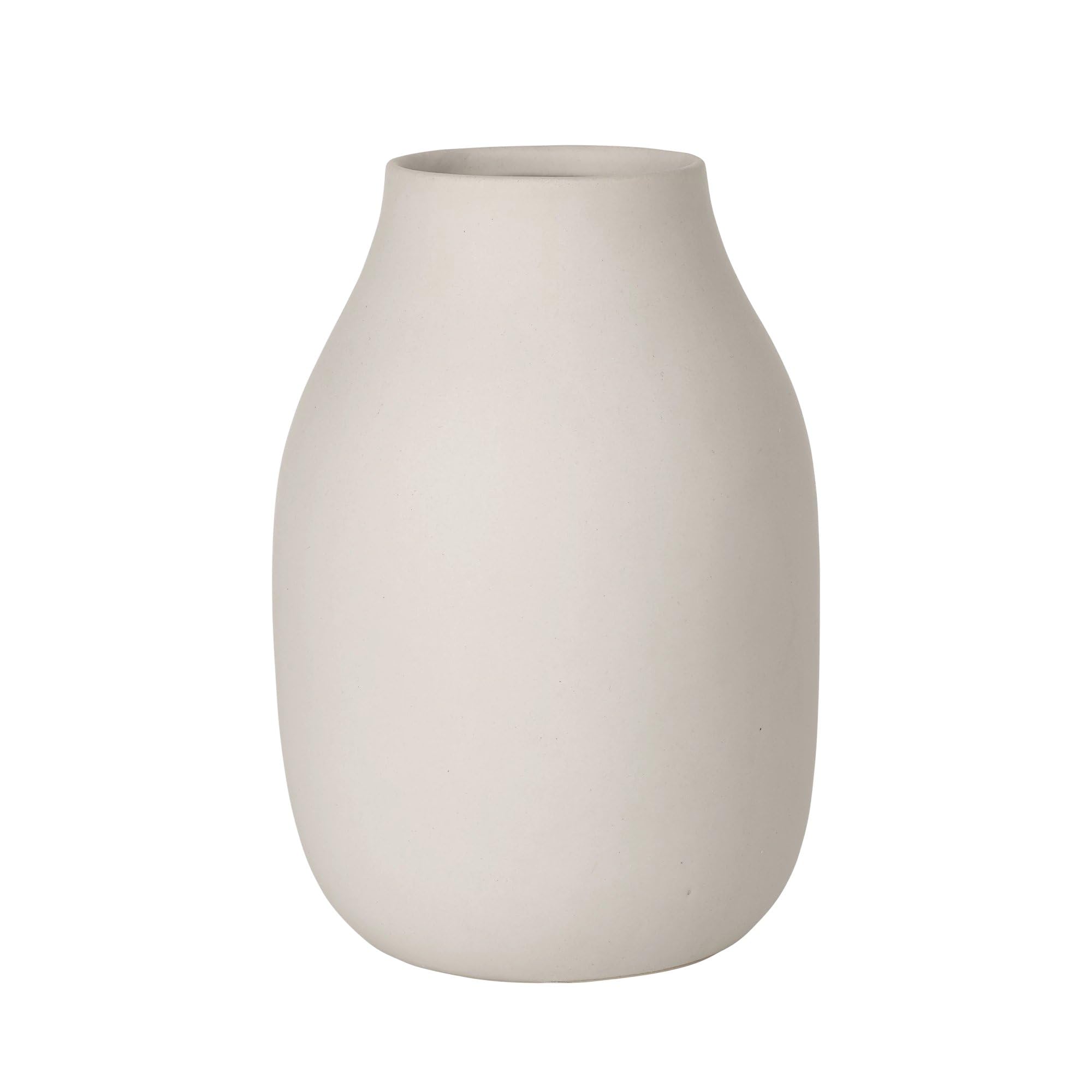 blomus Vase-65705 Vase Porcelain Moonbeam, Height 20 cm, Diameter 14 cm
