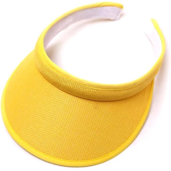 Clip on Visor Unisex Vintage Sun Visor Hat Wide Brim Clip on