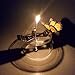 DR. Machinist 4.7 Inch Candle Wick with Candle Wick Centering Device for Candle Making and Candle DIY, 100Pcs, Low Smoke and Natural.
