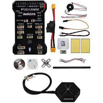 Radiolink Pixhawk PX4 32 Bit ARM Flight Controller + NEO-M8N GPS + Pixhawk Power Module for RC Multirotor Quad for RC Multirotor Quad with 4G Micro-SD
