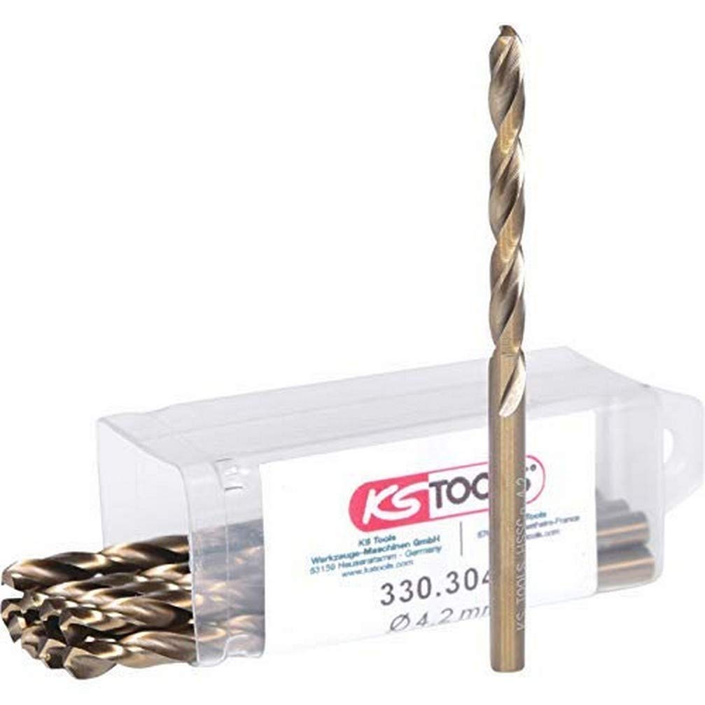 Ks Tools HSS-G 4.2mm Co 5 Twist Drill (10 Pieces) — image 1