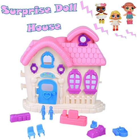 ALIKEEY Educational Toys for Kids, Adorable Pretend Play Princess Doll House Toy For Kids For Surprise Dolls