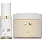 OUAI St. Barts Hair & Body Gift Set - Tropical-Scented Body Care for Women & Men - Includes Full Size Hydrating Body Cream & Travel Size Hair and Body Mist (2 Count)