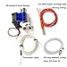3D Printer Accessories V6 J-Head Hotend RepRap Extruder for 1.75mm Filament, Direct Feed or Bowden. w/ 0.4mm Nozzle, 12V Fan, and 3ft PTFE Bowden Tube