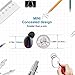 Wireless Bluetooth Earbud, CHSMONB Single Bluetooth Earphone 5 Hours Playtime Mini Invisible Bluetooth Headphone with Microphone Compatible for Cell Phone (Black)