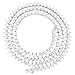 Bling Bling NY Mens One Row Silver Finish Lab Created Diamonds 4MM Thick 3 Prong Stone Tennis Necklace Chain 18-24 Inches
