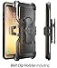 i-Blason Case for Galaxy Note 8, Magma Series Built-in Screen Protective Clear Back Cover with Holster Heavy Duty Belt Clip Shell (Gold)