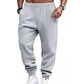 CORTUBO Mens Relaxed Joggers Sweatpants with Pockets Drawstring Athletic Pants for Workout,Jogging,Running