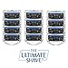 The Ultimate Shave Men's 5-Blade Razor Plus Bulk Pack of 12 Razor Blade Refill Cartridges with a Shaving Razor Handle