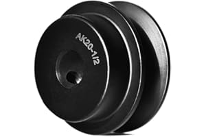 MINERGUY AK20-1/2 V-Belt Pulley, 2" OD 1/2 Inch Bore V-Belt Sheave, Single Groove, A Belt Section, Cast Iron, for V-Belt
