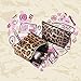 LAIXING Makeup Bag Travel Cosmetic Bag for Purse Small Bag Leopard Cute Pouch Gift for Women and Girls
