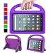 MENZO Kids Case for All-New Fire 7 Tablet (9th Generation - 2019 Release), Light Weight Shockproof Handle Stand Kids Friendly Case for Amazon Fire 7 2019 and 2017 (7" Display), Purple primary