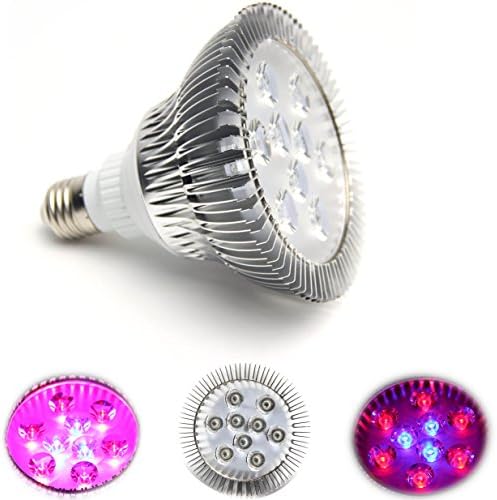 FEIFEIER E27 27W Hydroponic Plant Flood LED Grow Lights Blue 460nm Red 630nm Bulb Lamp Lighting