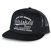 WHISKEY BENT HAT CO. The Cali Adjustable Snapback Western Lifestyle Trucker Hat, High Profile
