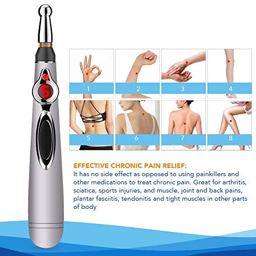 Acupuncture Pen, Electronic Acupuncture Pen, Pain Relief Therapy, Meridian Energy Pulse Massage Pen, 1 x AA Battery (Not Included) - Thumbnail 3