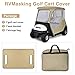 RVMasking 800D Fairway 4-Sided 2-Person Golf Cart Enclosure Custom Fit Club Car Precedent 2000-2019, Seat Cover Include