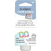 Sculpey Liquid Sculpey Liquid Polymer Oven-Bake Clay, Clear, 2 oz. bottle, Great for jewelry, holiday, DIY, mixed media, window clings, home d&eacute;cor and more! Great for beginners to artists!