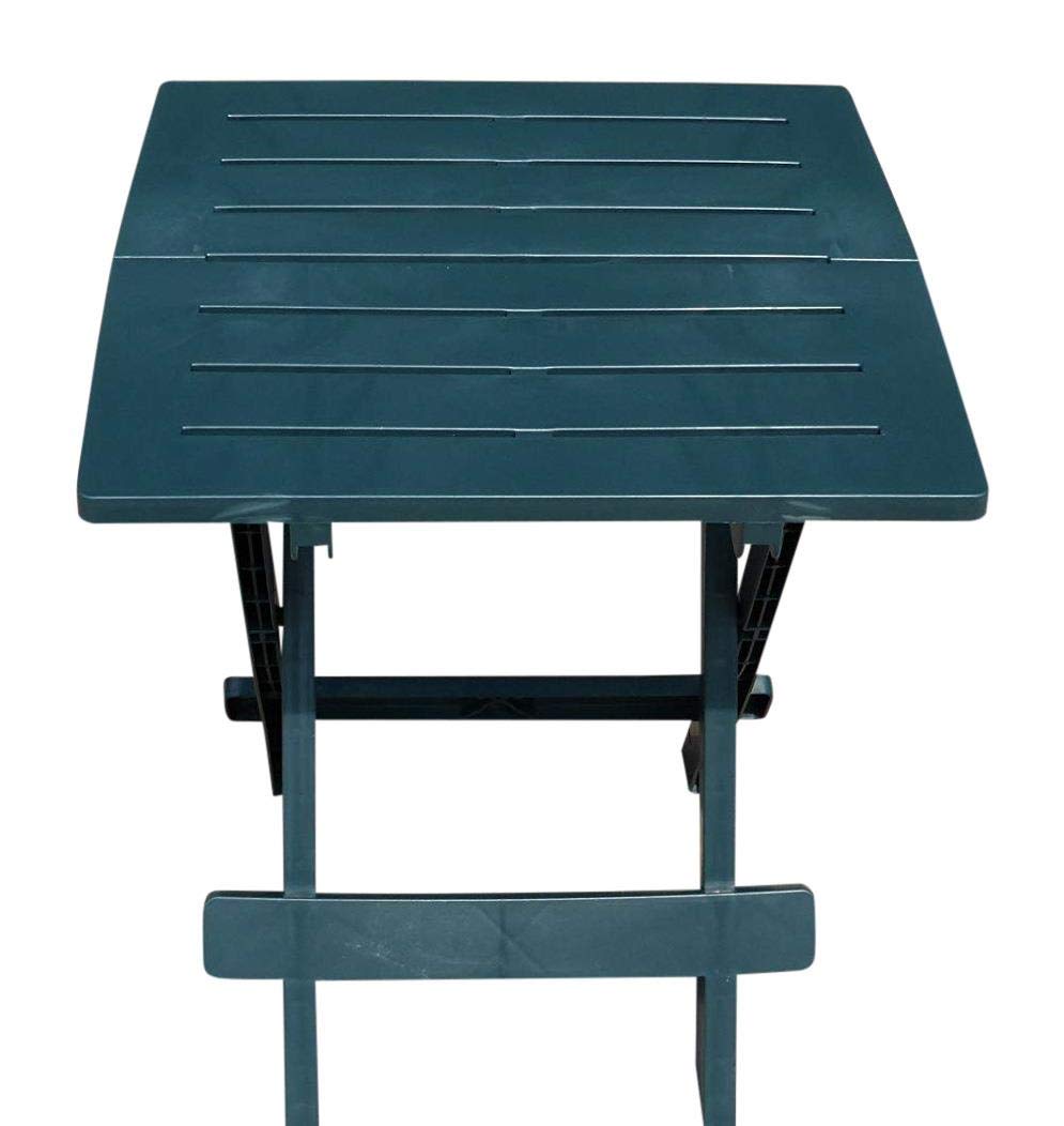 Uk Gardens Green Resin Plastic Garden Table Lightweight Folding Outdoor Camping Side Table Buy Online In Qatar At Qatar Desertcart Com Productid 49559266