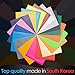 Premium Heat Transfer Vinyl Sheets - 12” x 10” Iron On Htv Vinyl Sheets Pack Set of 20 Assorted Colors Use with Cricut Silhouette Cameo Starter Bundle