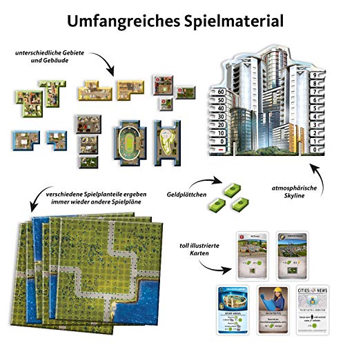 Kosmos 691462 - Cities: Skylines, Das Brettspiel zum PC-Spiel, Für 1 bis 4 Spieler ab 10 Jahren – Bild 7
