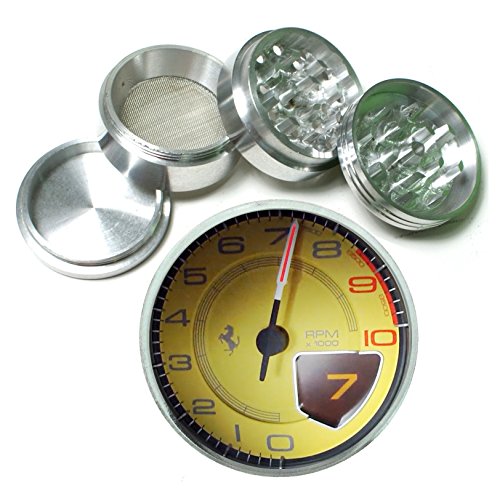 Ferrari Speedometer Aluminum Tobacco Spice Herb Grinder