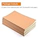 12 Pack Notebook Journals for Travelers Kraft Brown Cover Notepad, A5 Size Paper (8.25