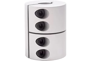 BORDSTRACT 16mm to 16mm Rigid Clamp-On Coupling, Diameter 32mm Length 45mm Aluminium Motor Shaft Coupler Connector for 3D Printer CNC Machine Servo Motor