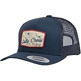 Salty Crew Men's Graphic Logo Retro Trucker Hat - Unisex Adjustable Baseball Hat for Adults - Premium Cotton