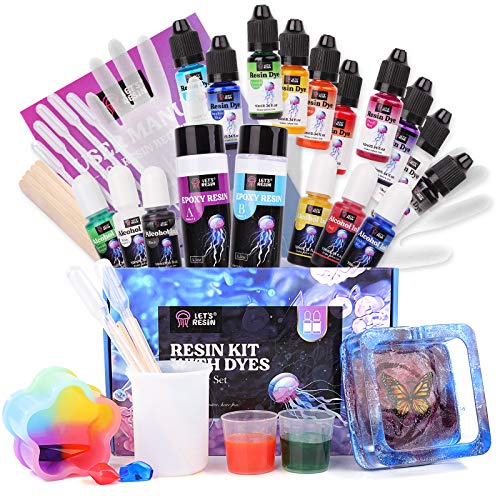 LET'S RESIN Epoxy Resin Kit, 9.8OZ Resin Kit for Beginners, Resin
