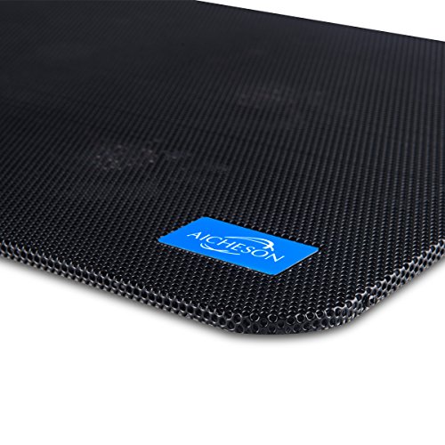AICHESON Laptop Cooler, 4 Quiet Laptop Cooling Fan 2 USB Ports Lap Desk Air Cooling Pad with LED Light Notebook Cooler Stand for Hp Dell Lenovo Sony Alienware Asus Acer Toshaba 10"-15.6" PC