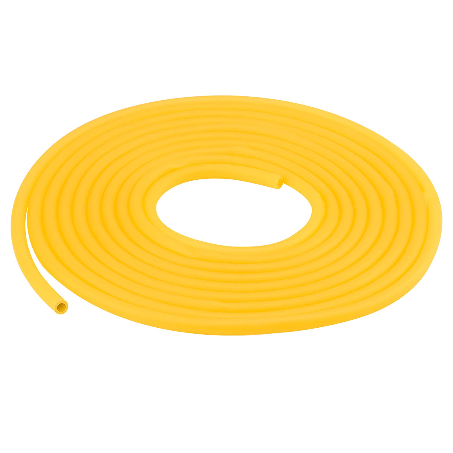Labasics Rubber Tubing, Pure Latex Amber Tubing Natural Rubber Tube 3/8 inch (9 mm) OD 1/4 inch (6 mm) ID Highly Elastic and Strong, 5 Meter