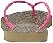 Havaianas Women's Slim Animals Flip Flop Sandal, Sand Grey/Pink, 9/10 M US