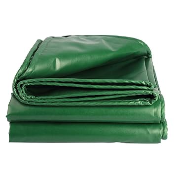 FOTEE Polyethylen-Gewebe, Dach wasserdichter Zeltunterstand verstärkter Rip-Stop mit Ösen,Green_1.5x2m