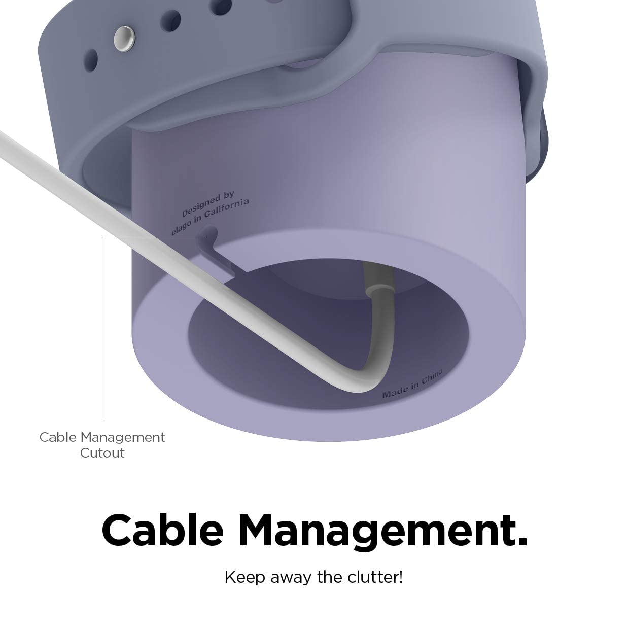 elago W2 Charger Stand Compatible with Apple Watch Series Ultra3/Ultra2/Ultra/11/10/9/8/7/6/5/4/3/2/1/SE3/SE2/SE1 (49mm, 46mm, 45mm, 44mm, 42mm, 41mm, 40mm, 38mm)