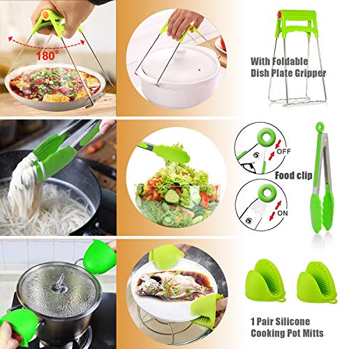 Pressure Cooker Accessories fits Instant pot 6,8 Qt - Steamer Basket for Instant Pot Accessories, Steamer Basket, Spring form Pan, Egg Steamer Rack, kitchen tongs, Silicon Egg Bites Mold, Dish clip - Thumbnail 3