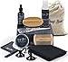 Beard Grooming Kit for Men with Brush and Comb, Unscented Beard Oil, Shampoo, Mustache or Beard Balm, Stainless Steel Trimming Barber Scissors, Apron and More, Mens Set for Styling, Shaping, Growth