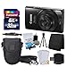 Canon PowerShot ELPH 190 is Digital Camera (Black) + Transcend 32GB Memory Card + Camera Case + USB Card Reader + Screen Protectors + Memory Card Wallet + Cleaning Pen + Great Value Accessory Bundle