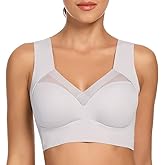 WOWENY Womens Seamless Wirefree Bras Comfortable Wireless Bras No Underwire Padded Push Up Soft Back Smoothing Bra