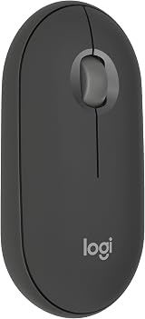 Logitech Pebble Mouse 2 M350s Bluetooth Wireless Graphite Slim Quiet 3-Device