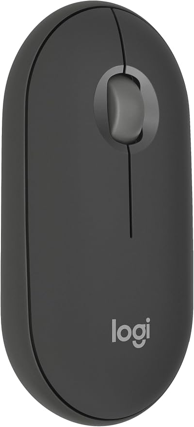 Logitech Pebble Mouse 2 M350s Bluetooth Wireless Graphite Slim Quiet 3-Device