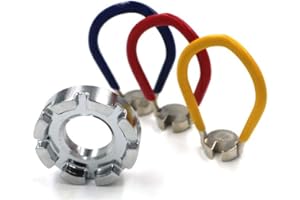 Tsurpcao 4Pack Spoke Wrench Bicycle Tool Kit- 6 in 1 Bike Wheel Spokes Rim