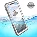 Vapesoon iPhone X Waterproof Case, Waterproof Shockproof Snowproof Clear Slim Case for iPhone X（5.8inch ）(White/Clear)