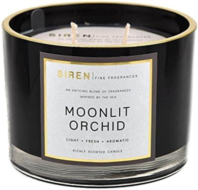DW Home Decoware Richly Scented Candle Large Double Wick Siren Collection 11.25 oz -- Moonlit Orchid