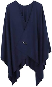 navy blue poncho wrap
