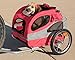 PetSafe Happy Ride Aluminum Dog Bicycle Trailer - Supports up to 50 lbs - Easy to Connect and Disconnect to Bikes - Includes Three Storage Pouches and Safety Tether - Collapsible to Store - Medium