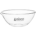 EISCO Evaporating Basin, 500ml - Flat Bottom, with Spout - Borosilicate 3.3 Glass - Mixing Dish Bowl, Laboratory, Kitchen, Crafts
