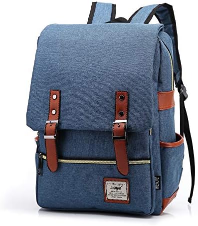 LIZAIDA MENENDEZVintage Laptop Backpack for Women Men, Unisex Casual Daypacks, College Backpack With USB Charging Port